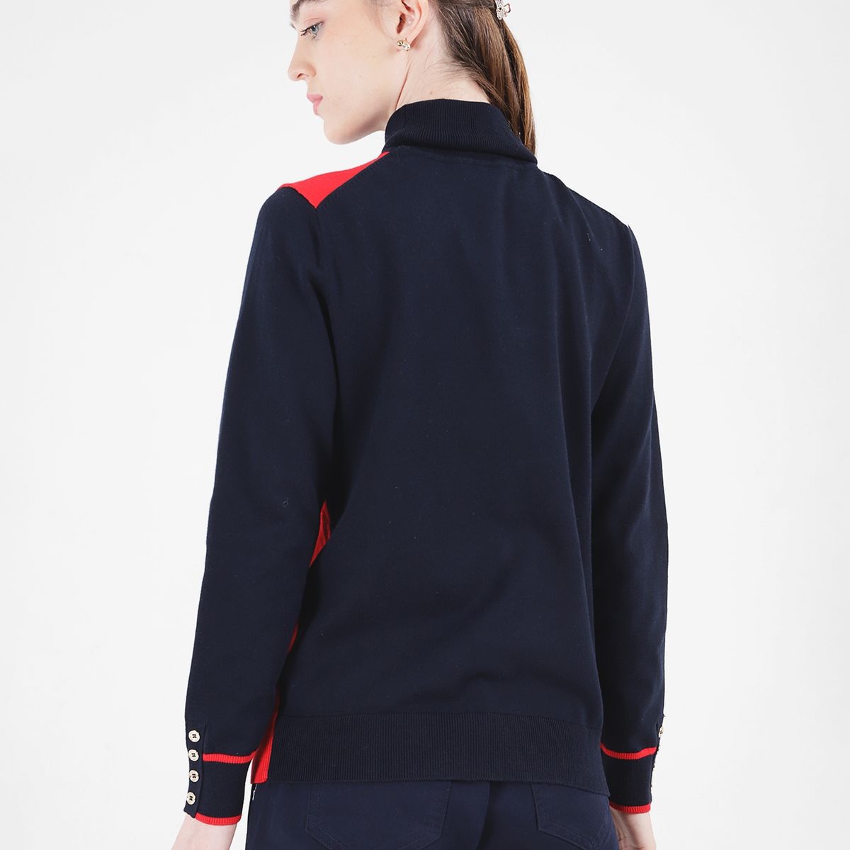 TOMMY HILFIGER - Sweater Colorblock Logo Stella Multicolor Tommy Hilfiger