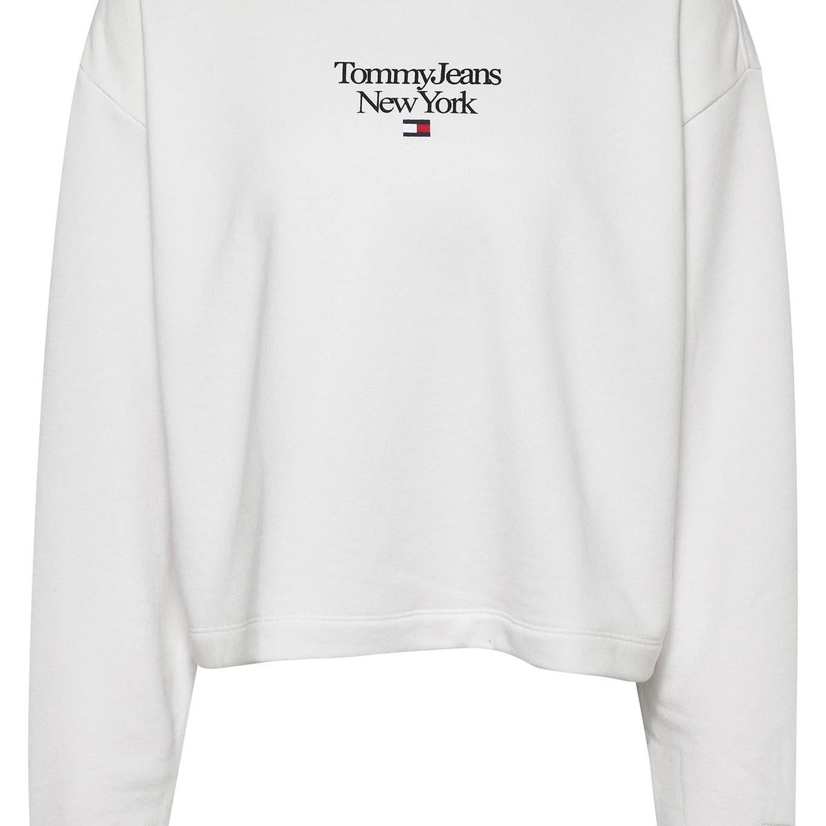 TOMMY HILFIGER - Polerón Baby Essential Logo Blanco Tommy Jeans