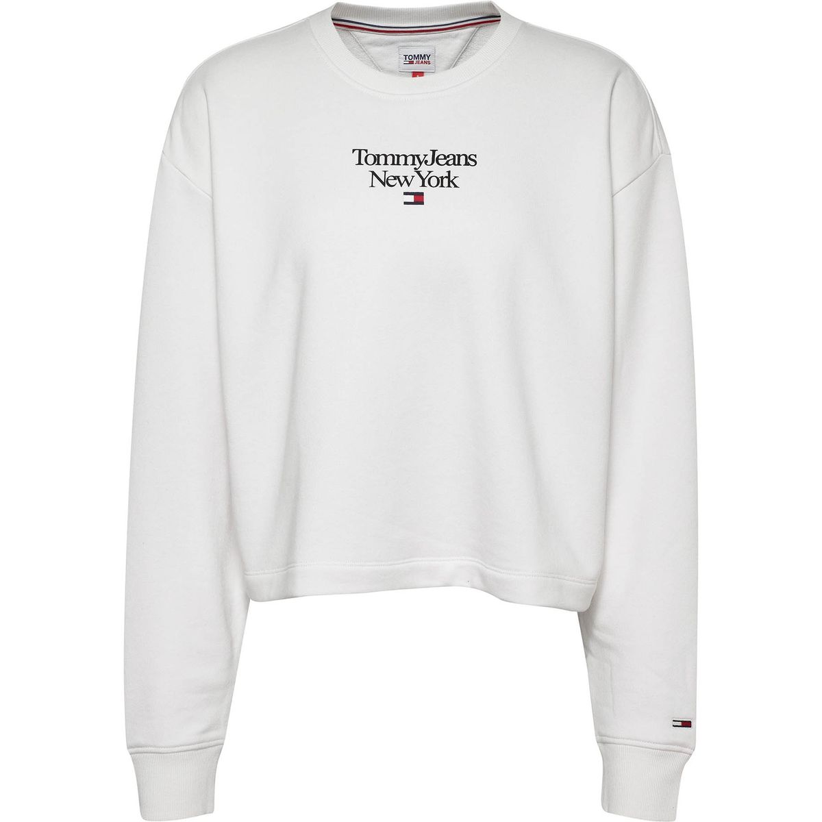 TOMMY HILFIGER - Polerón Baby Essential Logo Blanco Tommy Jeans