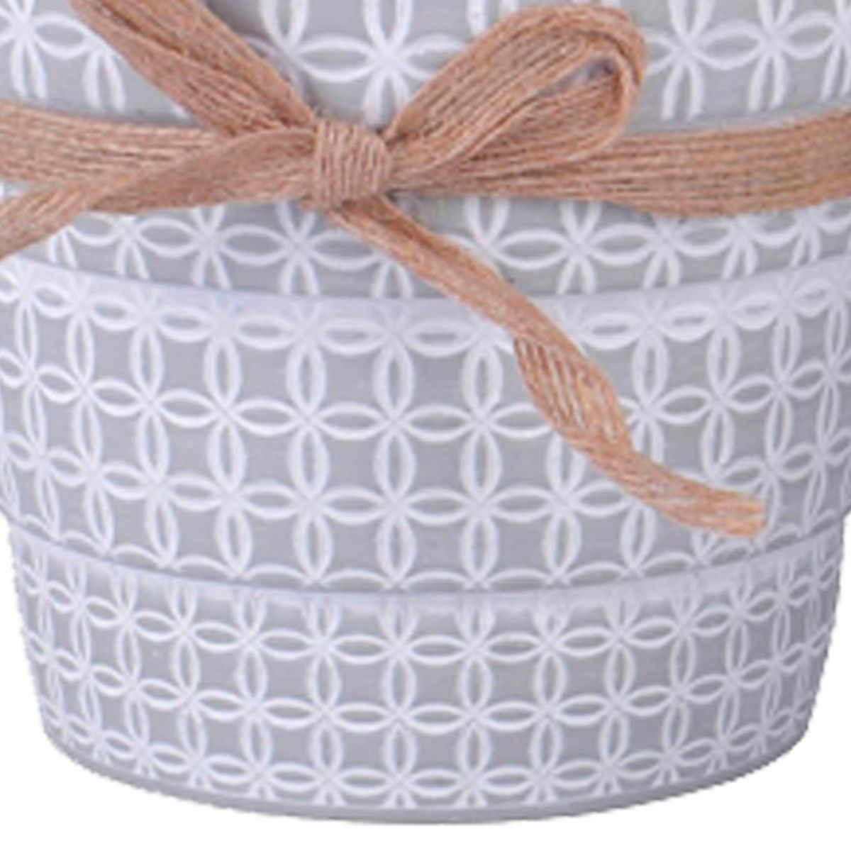 MALLORCA - Maceta Decorativa Cuadrille Gris