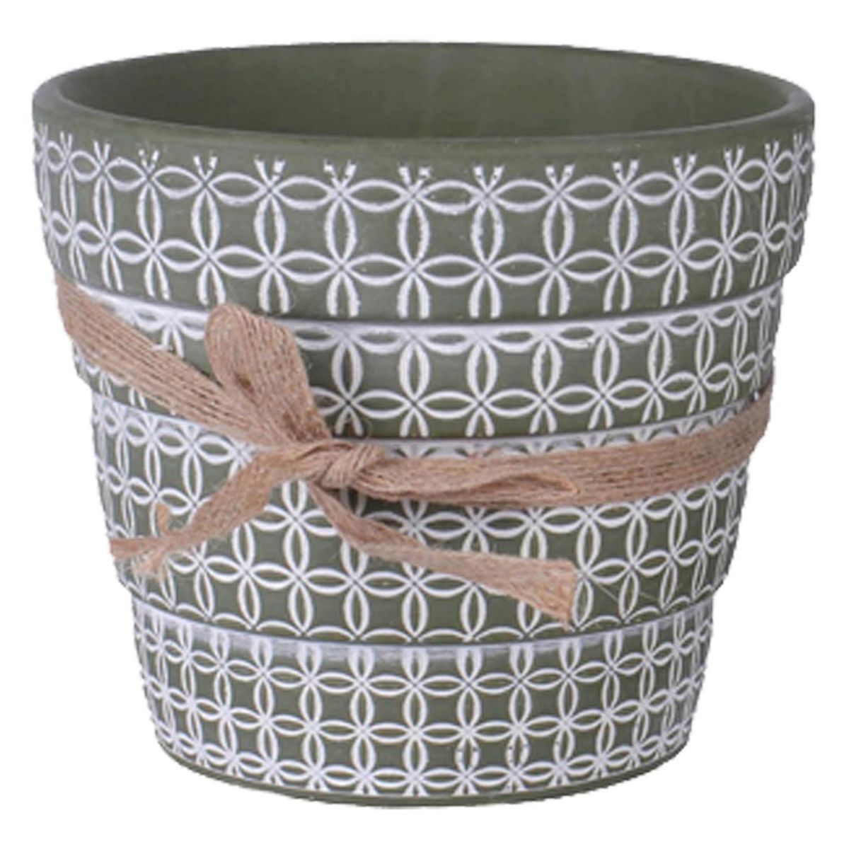 MALLORCA - Maceta Decorativa Cuadrille Verde