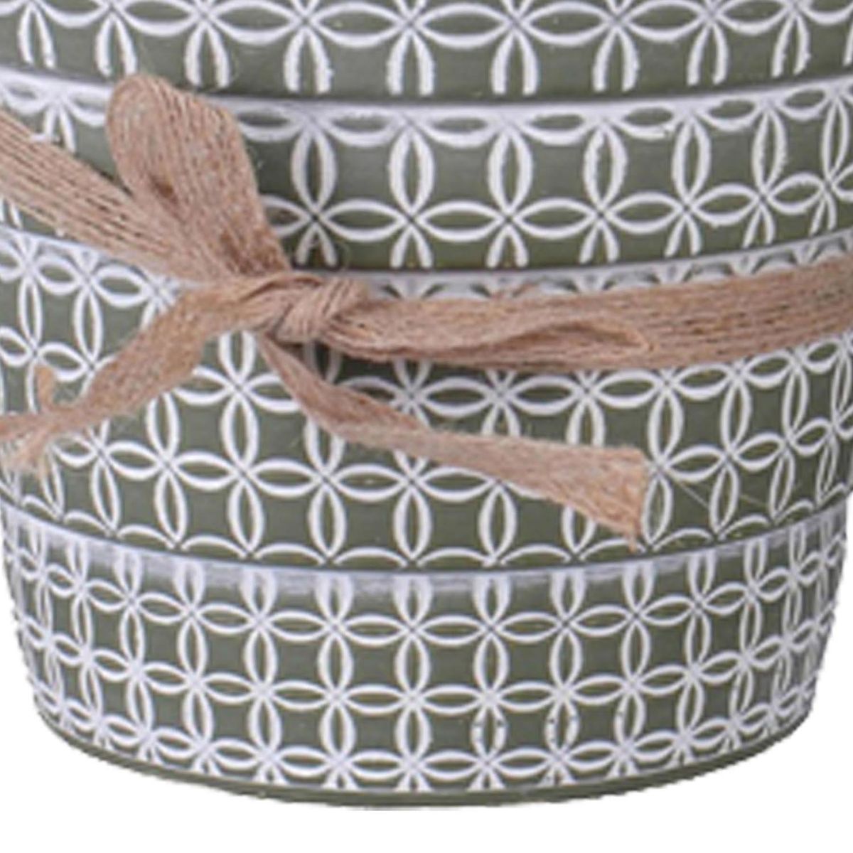 MALLORCA - Maceta Decorativa Cuadrille Verde