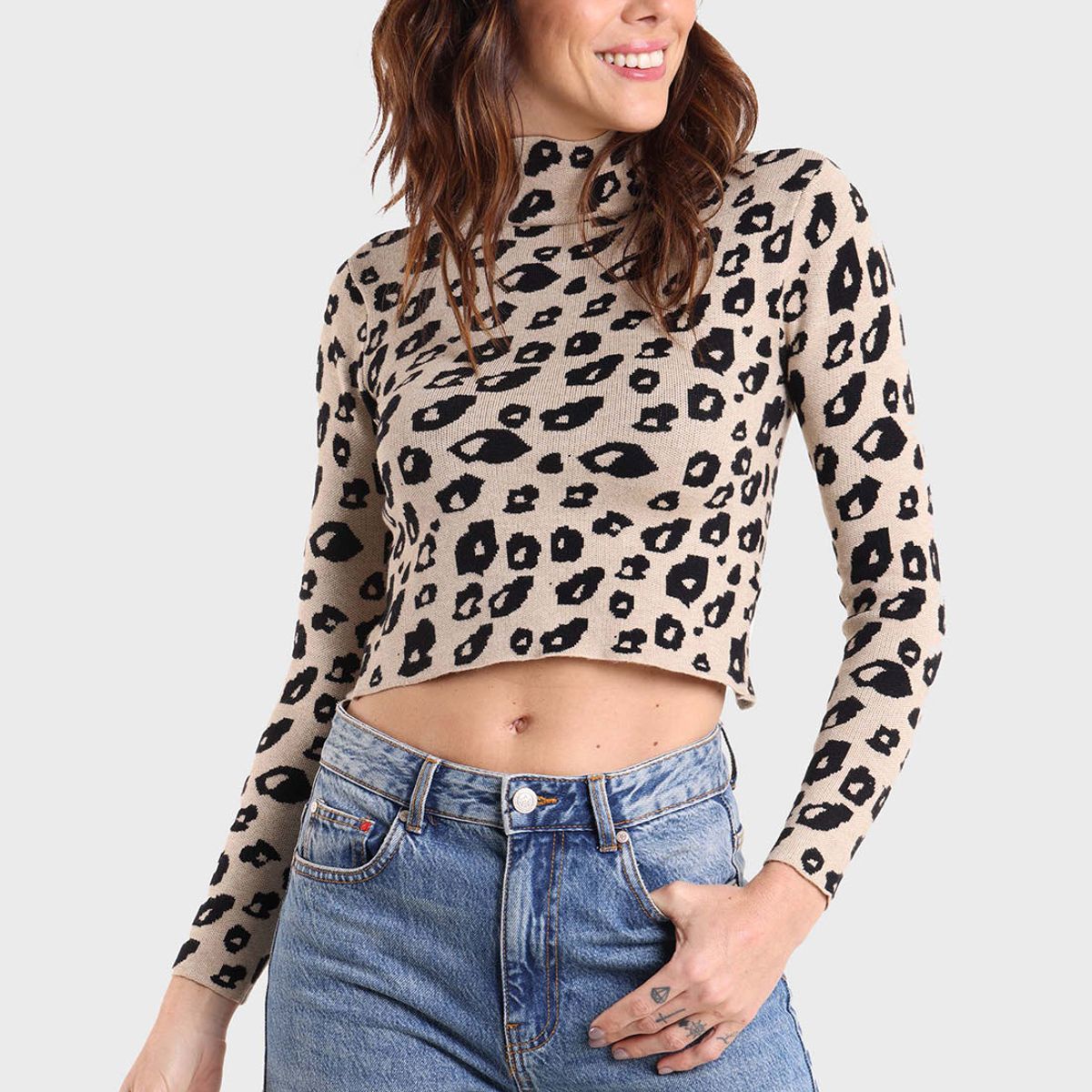 SOVIET - Sweater Cuello Alto Mujer Soviet SOVIET