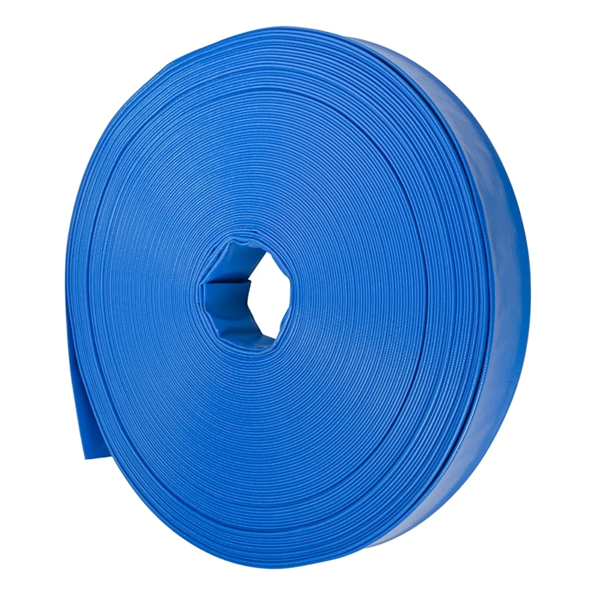 GENERICO - 10 Metros Manguera Plana Azul 2 Pulgadas - 6 Bar