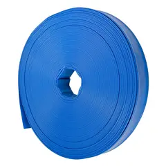 GENERICO - 10 Metros Manguera Plana Azul 2 Pulgadas - 6 Bar