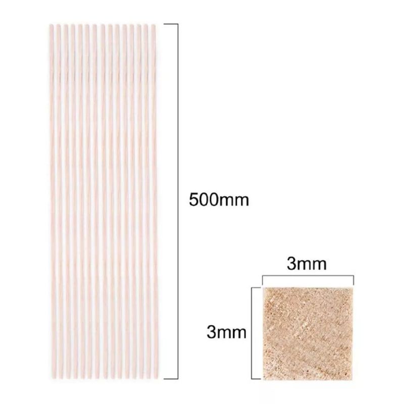 GENERICO - Madera De Balsa 500 X 3 X 3mm 15un