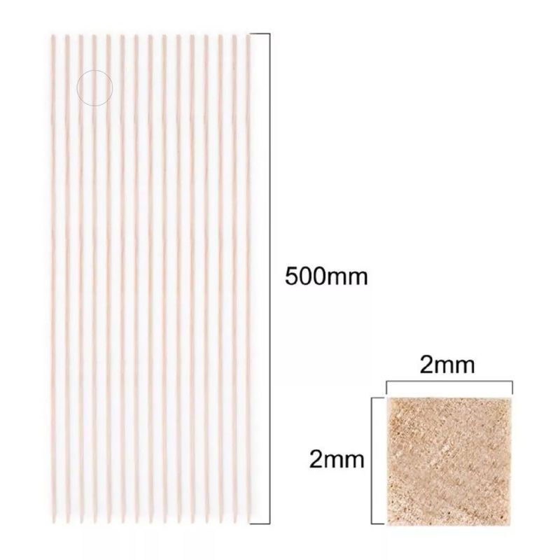 GENERICO - Madera De Balsa 500 X 2 X 2mm 15un…