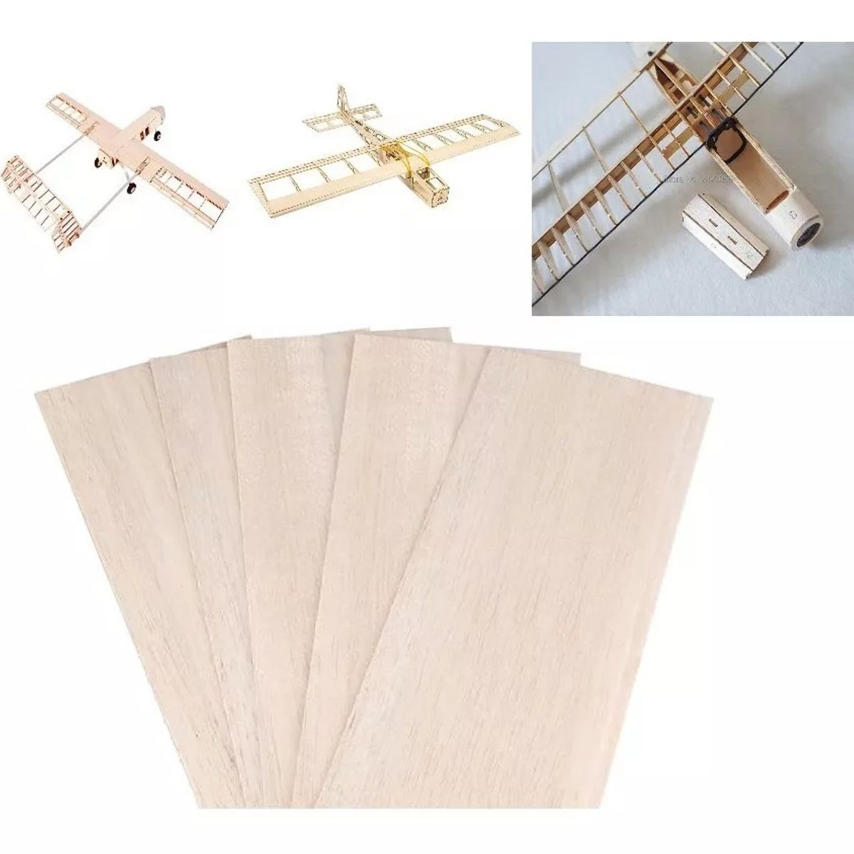 GENERICO - Madera De Balsa 600 X 100 X 2.5mm 3un…