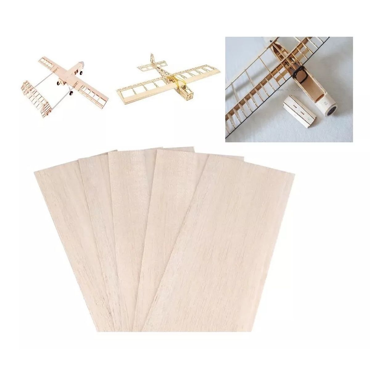 GENERICO - Madera De Balsa 600 X 100 X 2.5mm 3un…