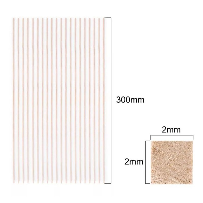 GENERICO - Madera De Balsa 300 X 2 X 2mm 20un…