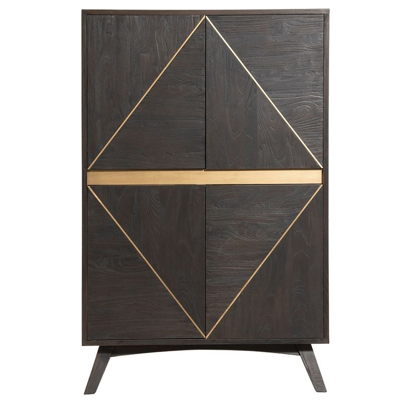 MEYA MUEBLES - Vitrina Novy madera de olmo 150x95x48