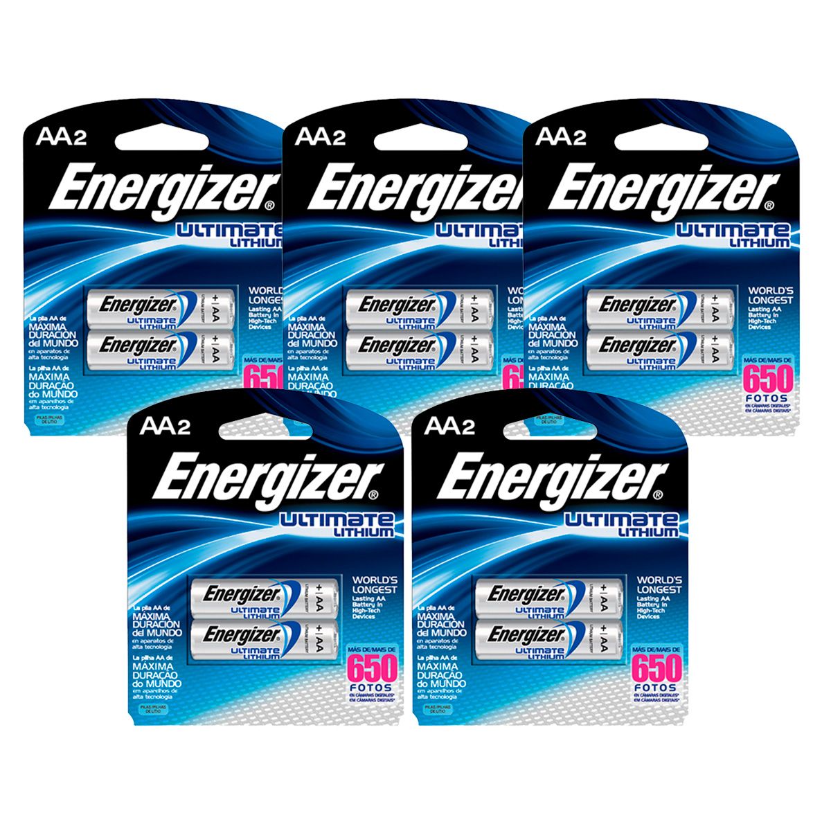 ENERGIZER - Pack 10 Pilas Litio Energizer Aa