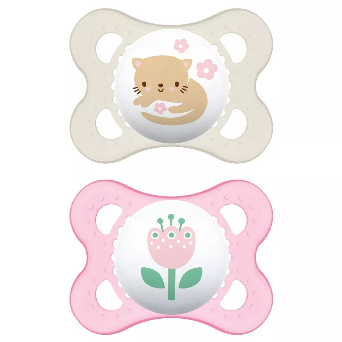 MAM - 2 Chupetes de Silicona MAM Organic Garden 2-6 Meses