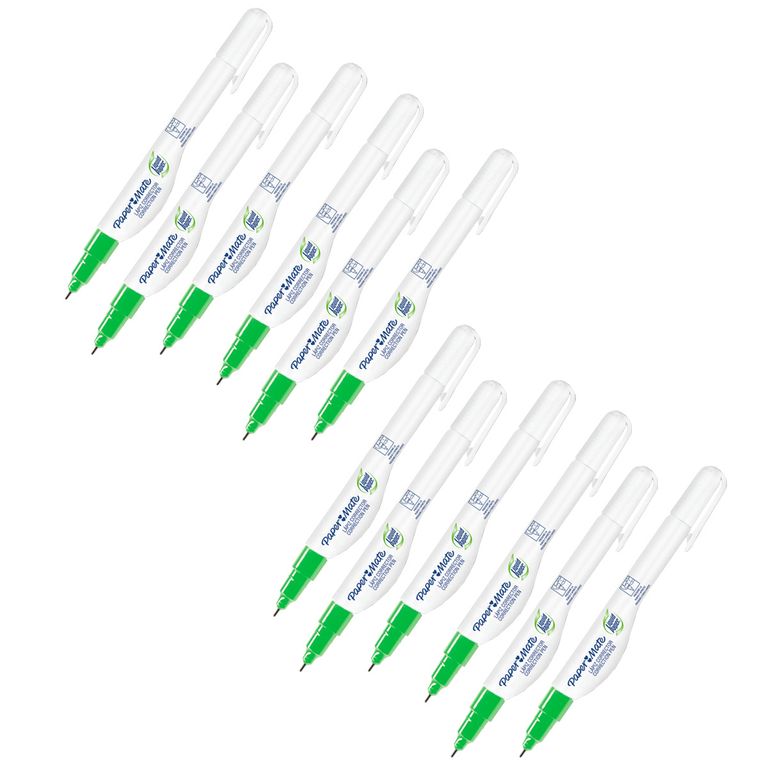 Pack 12 Lapiz Corrector Punta Metalica 7ml