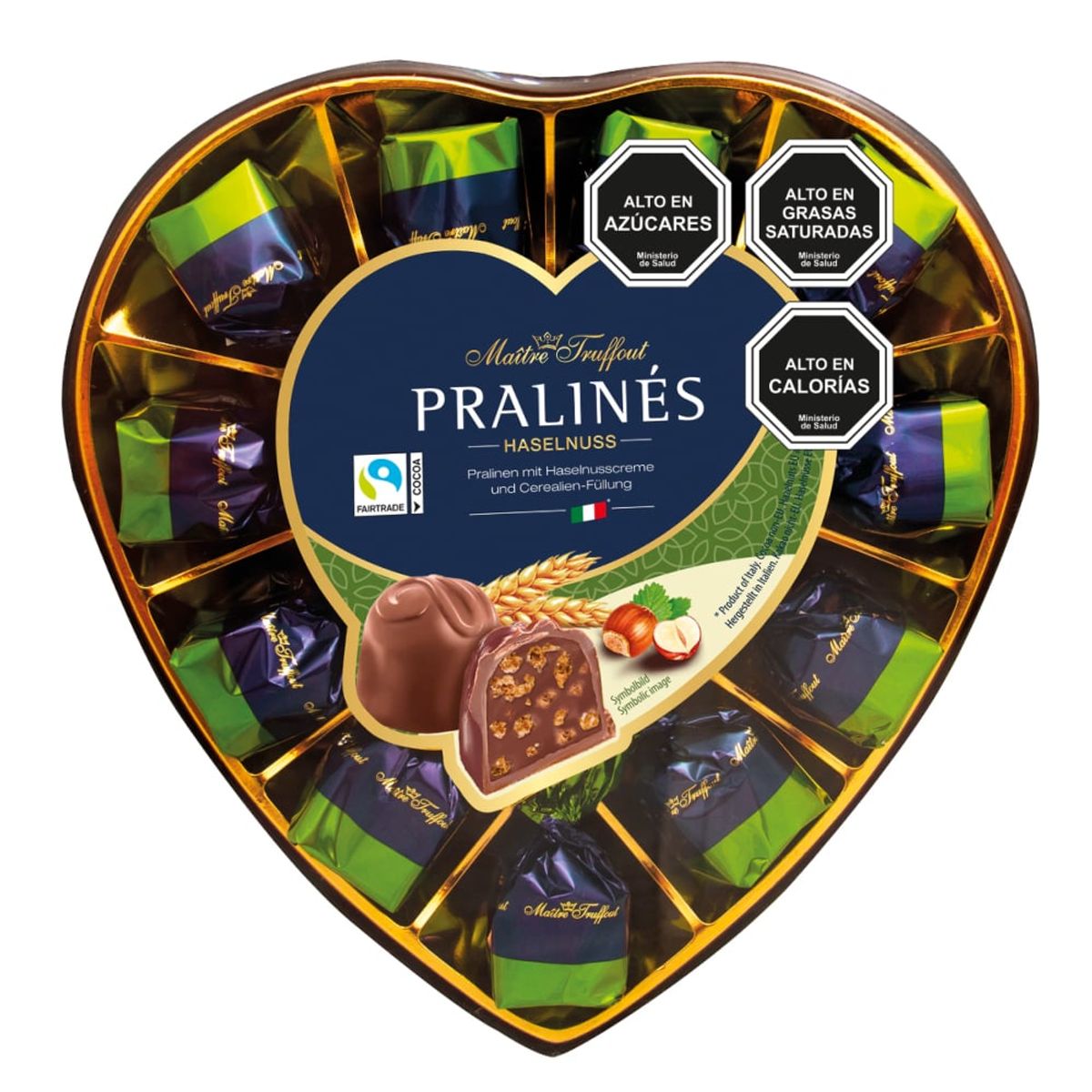 MAITRE TRUFFOUT - Pack 2 Bombones Pralinés Hazelnut Maitre Truffout 165 g