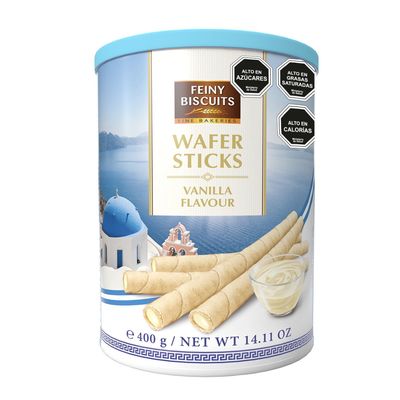 Imagen 2 del producto Pack 3 Latas Barquillos Wafer Sticks Crema Vainilla 400g
