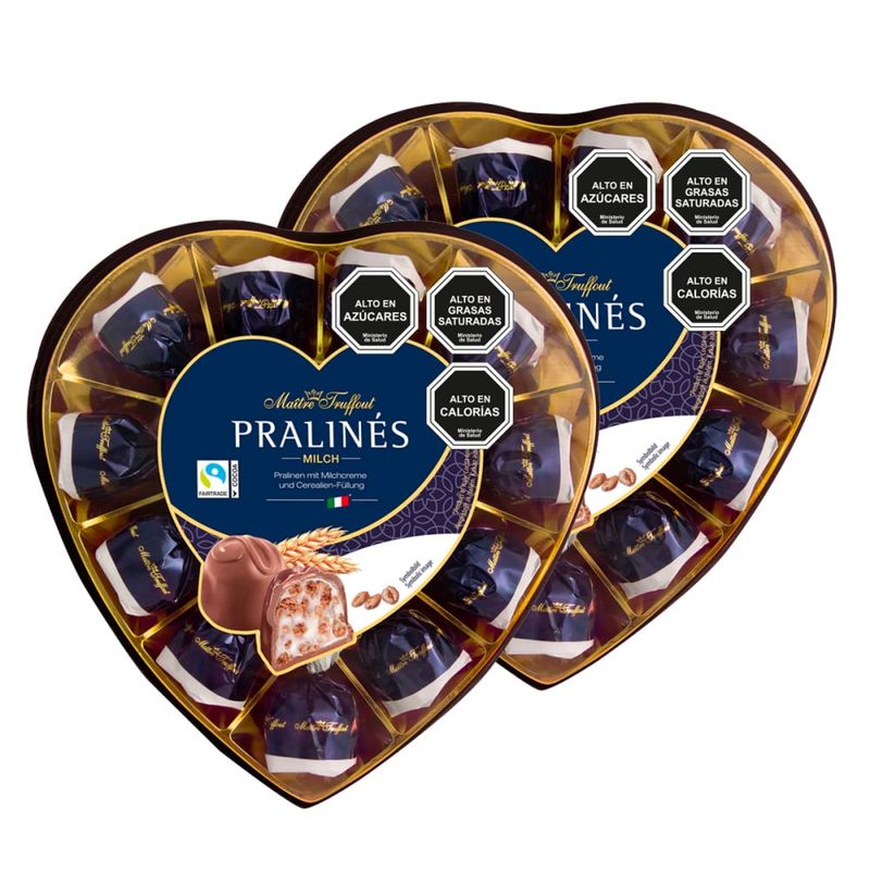 MAITRE TRUFFOUT - Pack 2 Bombones Pralinés Milk Cream Maitre Truffout 165g