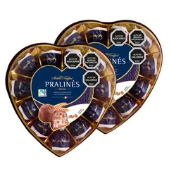 MAITRE TRUFFOUT - Pack 2 Bombones Pralinés Milk Cream 165g