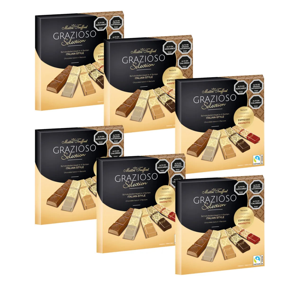 MAITRE TRUFFOUT - Pack 6 Estuche Grazioso Selection Italiano 200g