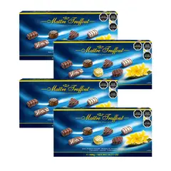 MAITRE TRUFFOUT - Pack 4 Estuches Bombones Selección Blue 400g