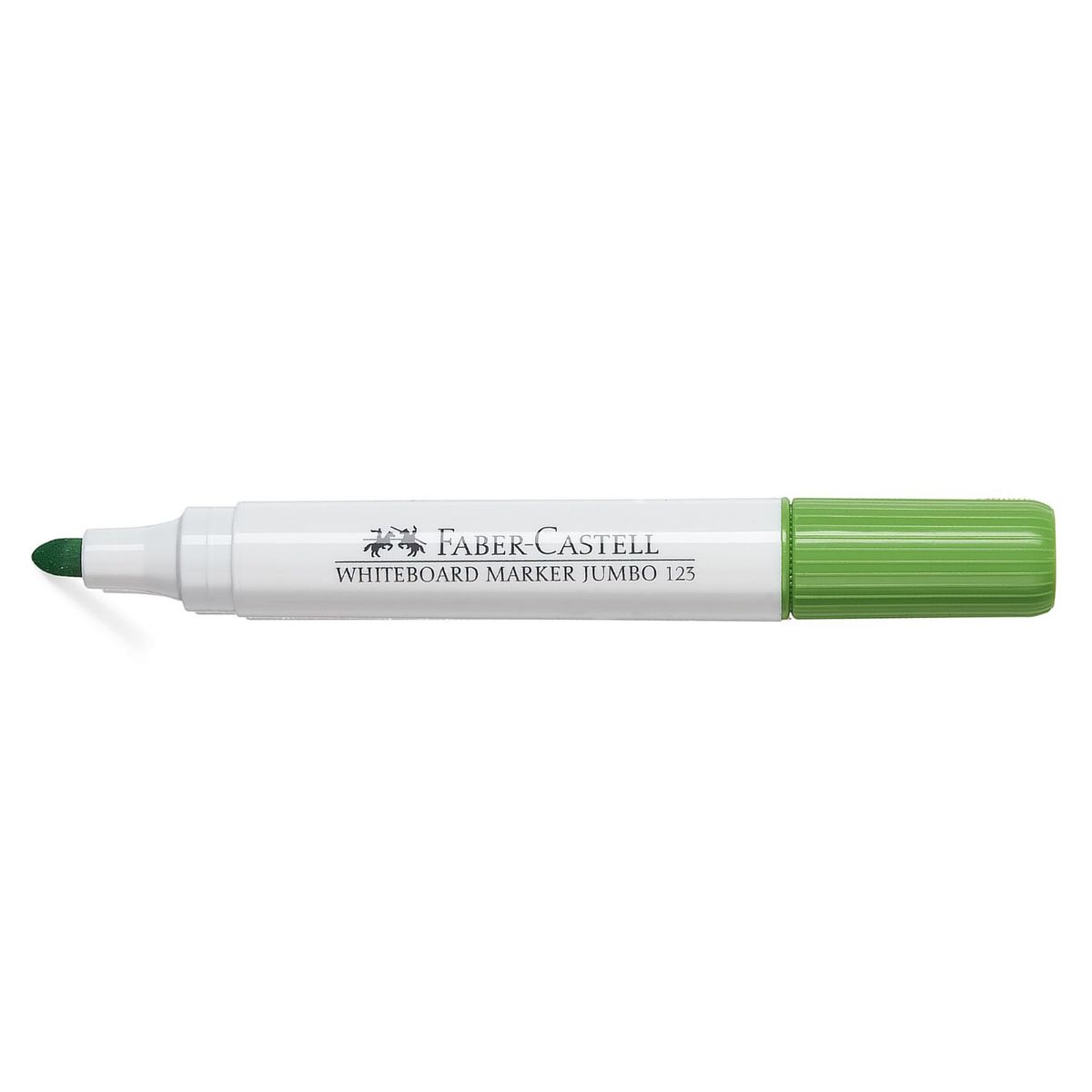 FABER-CASTELL - Marcador Pizarra Blanca Jumbo 123 Faber-Castell Verde Limón