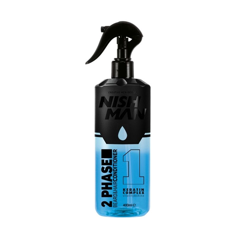 GENERICO - Acondicionador Para Barba Y Cabello Dual Phase 400 Ml Nishman