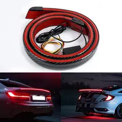 GENERICO - Lip De Maleta Con Luz Secuencial + Tercera Luz De Freno Auto 118CM