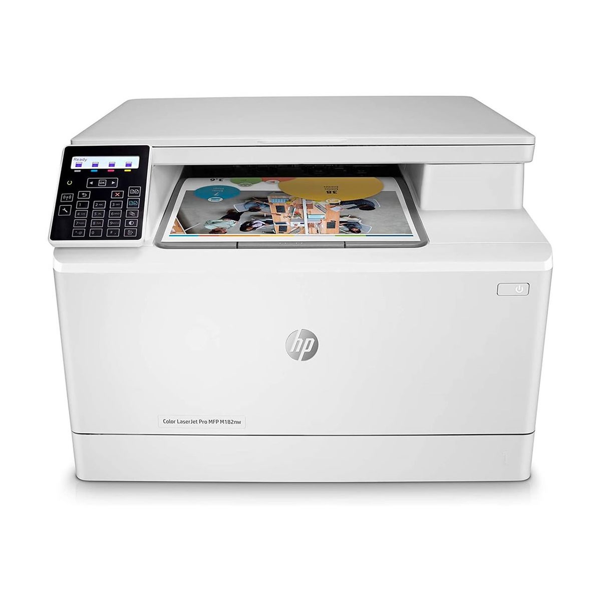 HP - Impresora Multifuncional HP Color LaserJet Pro MFP M182nw - Blanco