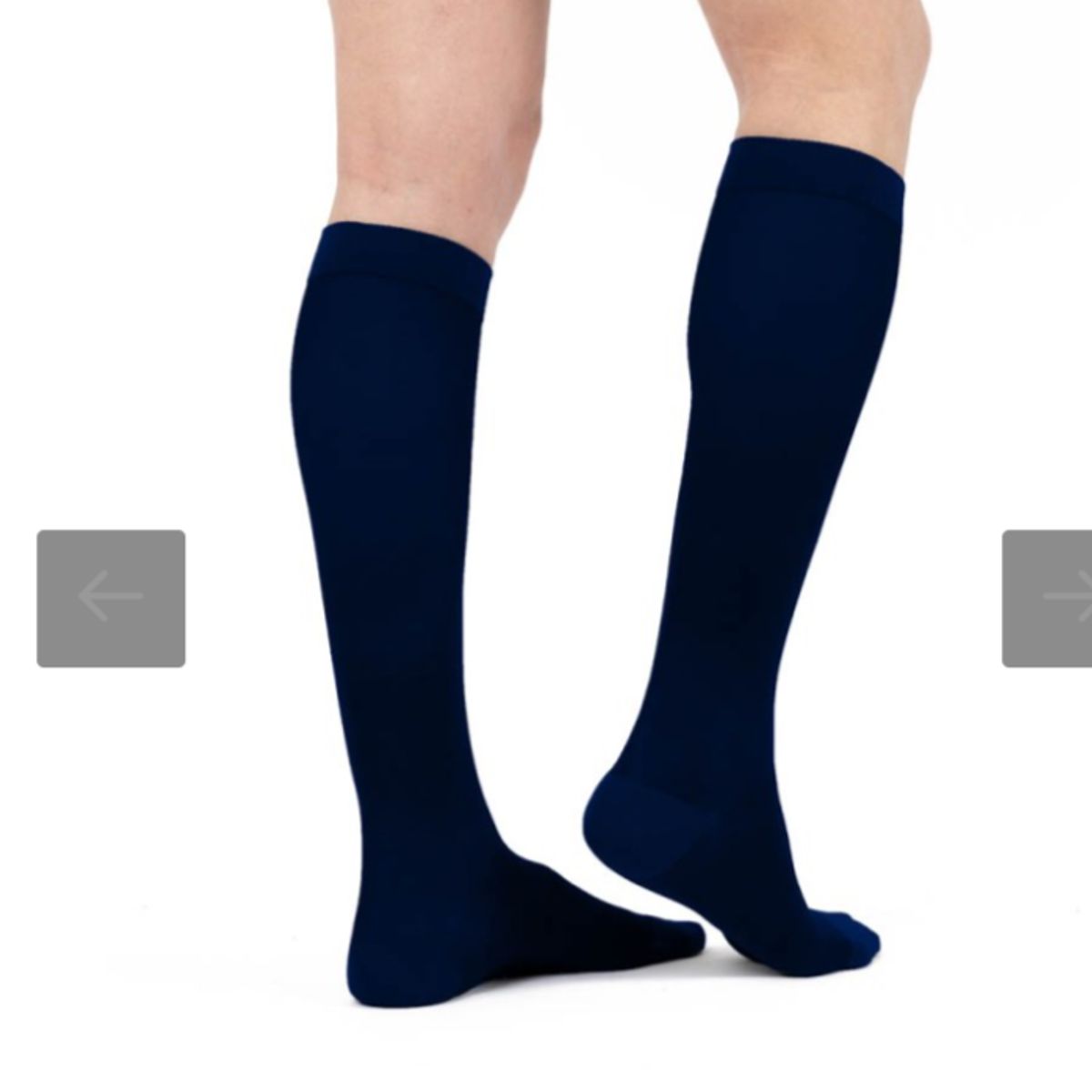 GENERICO - Calcetín terapeútico hombre compresión 18-22 mmhg talla 3 azul marino