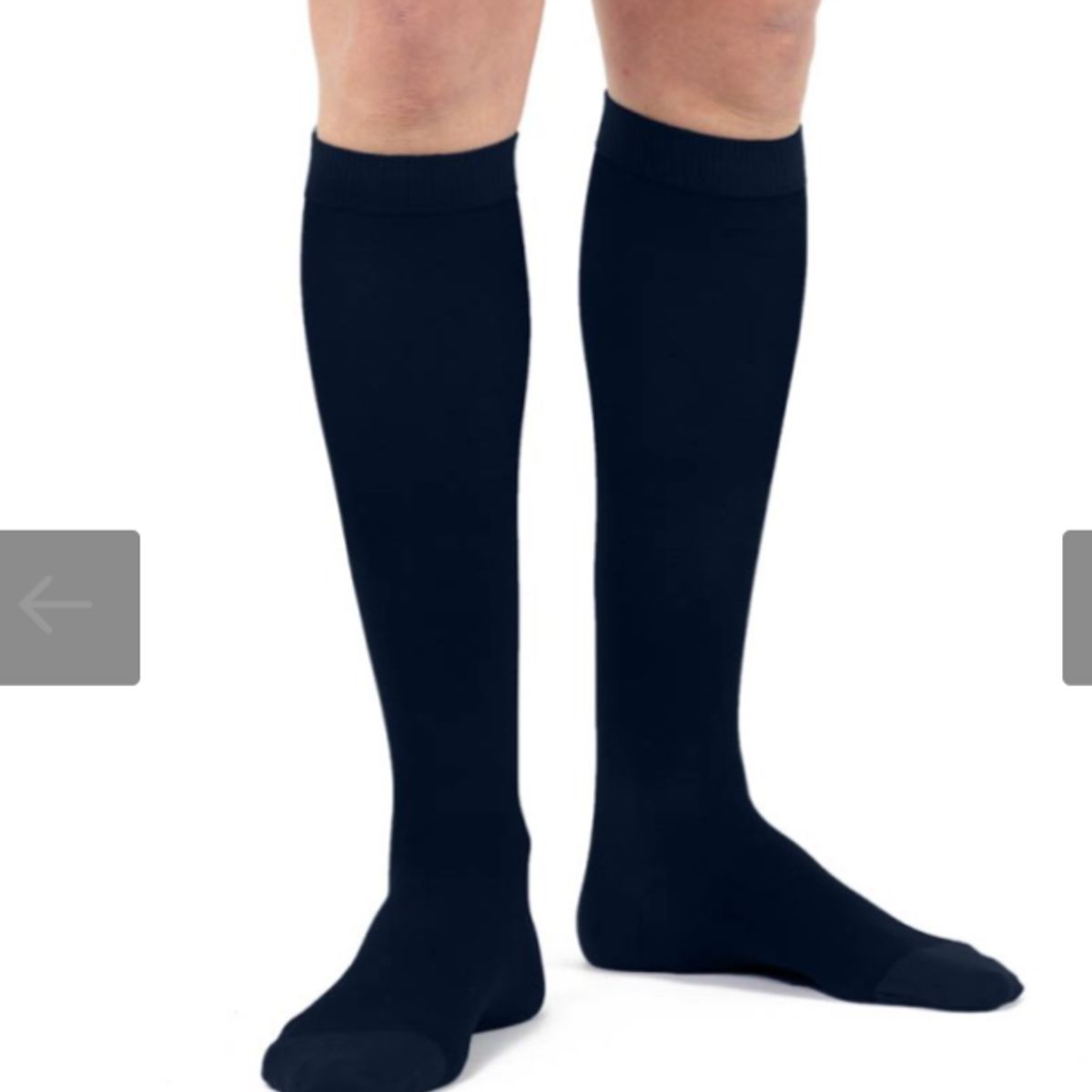 GENERICO - Calcetín terapeútico hombre compresión 18-22 mmhg talla 4 azul marino