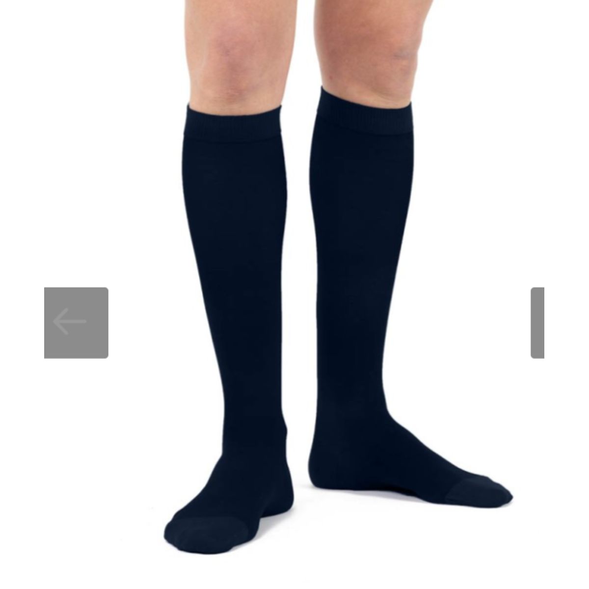 GENERICO - Calcetín terapeútico hombre compresión 18-22 mmhg talla 4 azul marino