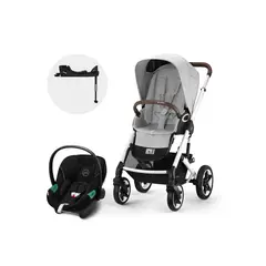 CYBEX - Coche Travel System Talos S Lux 2.0 SLV L.Grey+ Aton S2 + Base