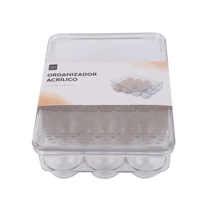 HOMEWELL - Organizador de Acrílico para Huevos 20x16x9.5cm HOMEWELL