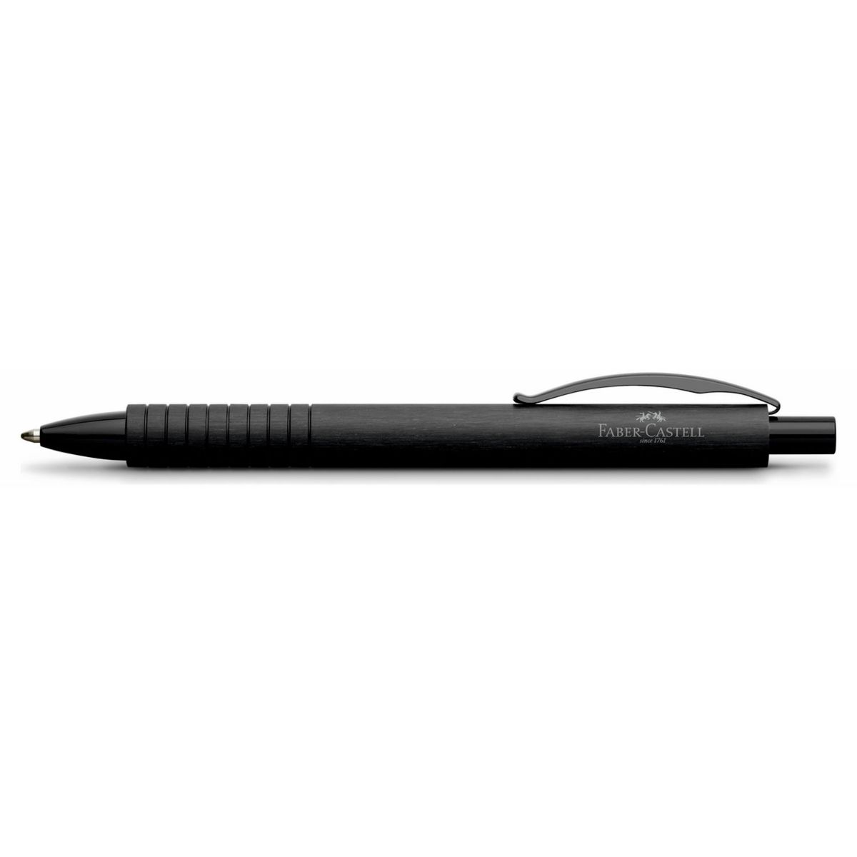 FABER-CASTELL - Bolígrafo Essentio Faber-Castell Aluminio B Color Negro