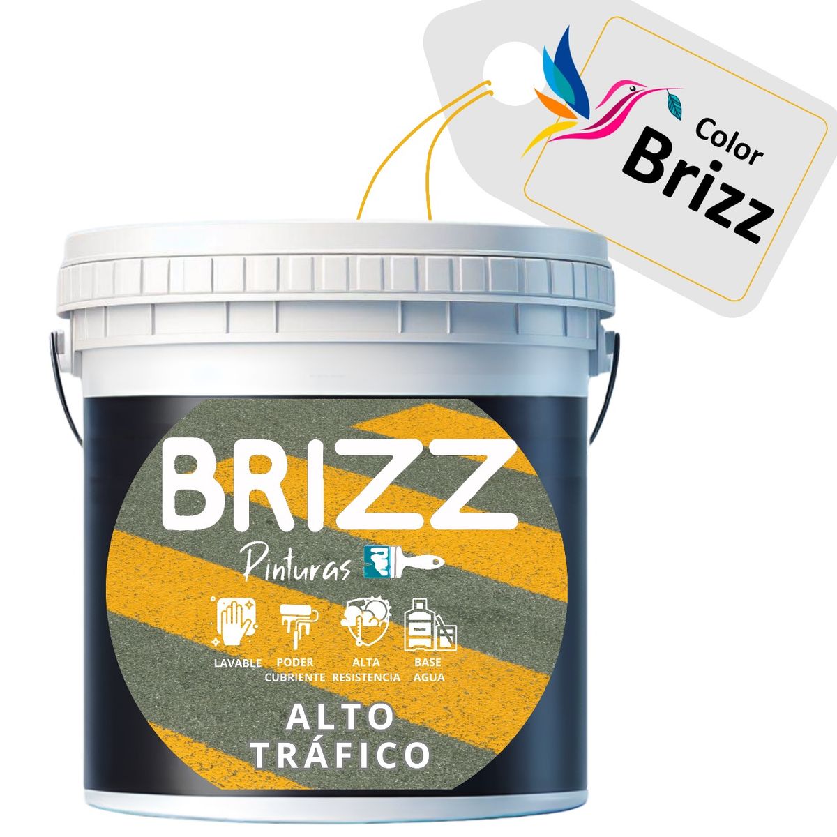 BAUM - PINTURA ALTO TRAFICO BASE AGUA GRIS 8523 Baum Colorbrizz