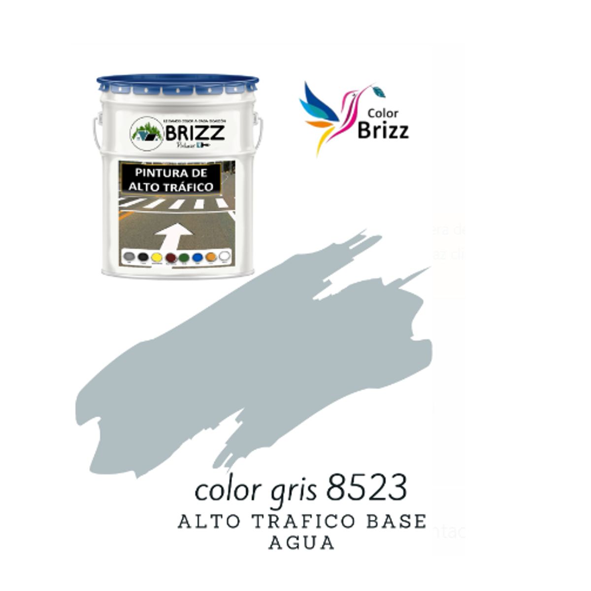 BAUM - PINTURA ALTO TRAFICO BASE AGUA GRIS 8523 Baum Colorbrizz