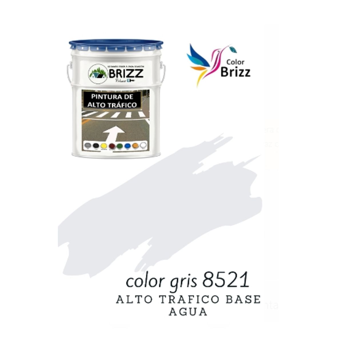 BAUM - PINTURA ALTO TRAFICO  BASE AGUA GRIS 8521 Baum Colorbrizz