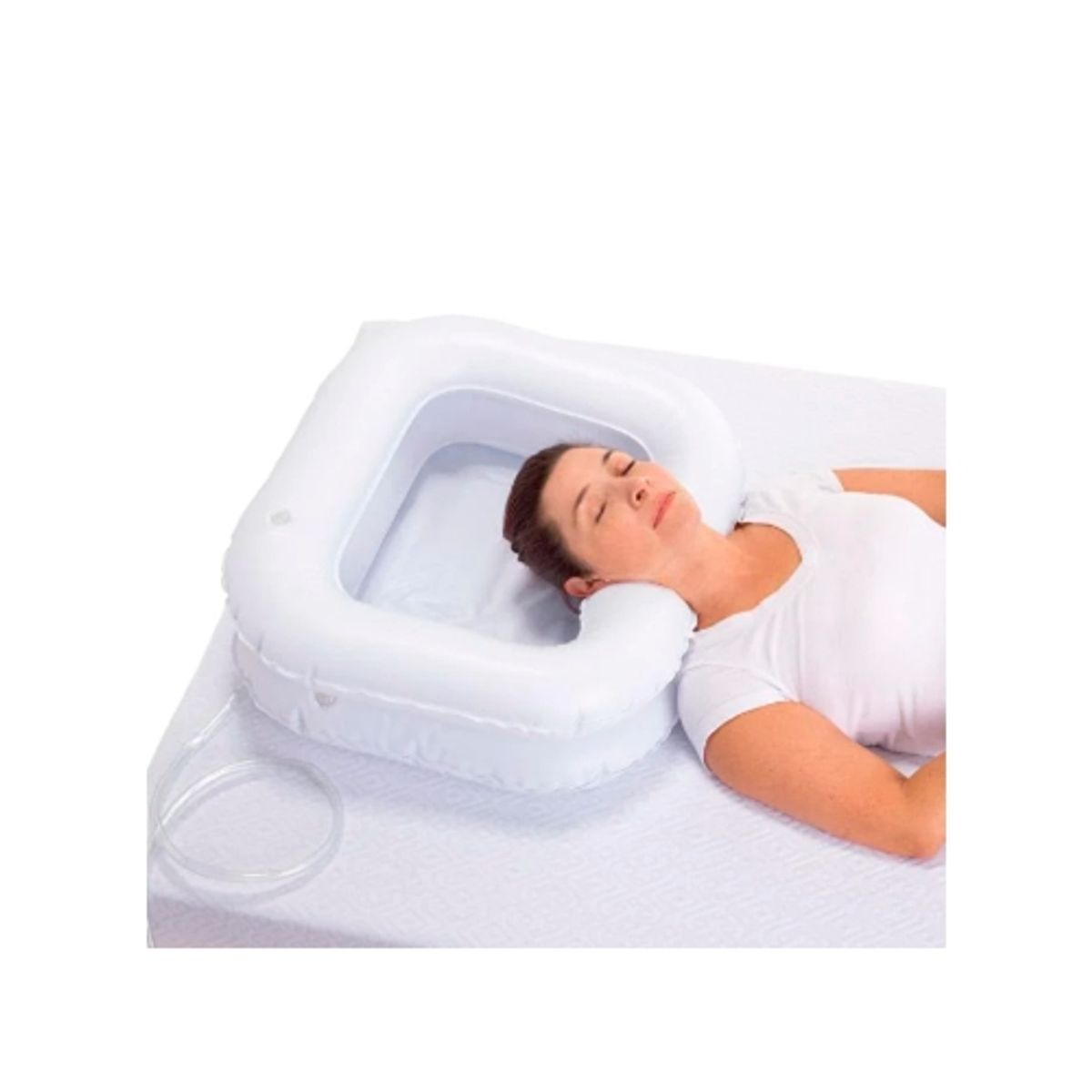 GARCIA 1880 - Lavapelo Inflable con Bombín Bolsa de Agua con Grifo y Manguera de Desagüe