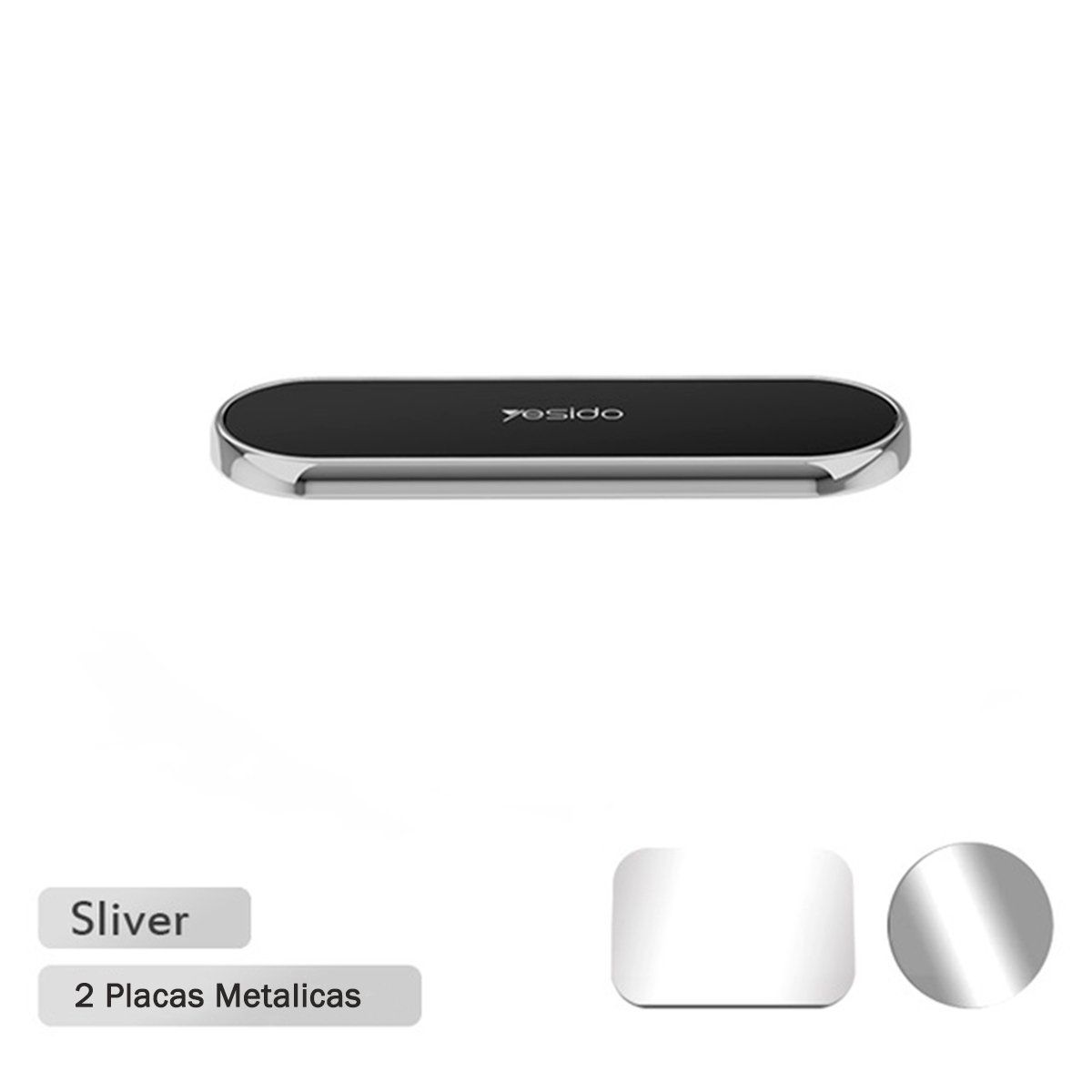 YESIDO - Soporte Holder Magnético Para Celular  Yesido C83 Silver