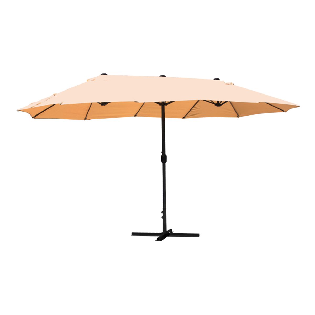 FOLD - Quitasol Ovalado Doble Modelo Twins Beige