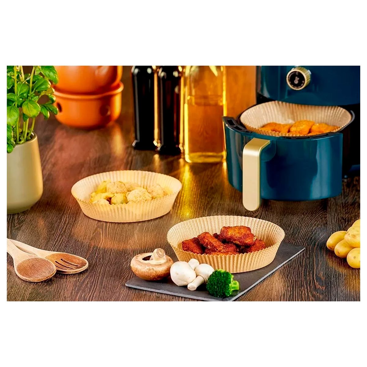 GENERICO - Forro Freidora De Aire Papel Mantequilla Antiadherente