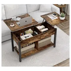 HOMER DESIGN - Mesa De Centro Elevable Para Living 110X49X48cm