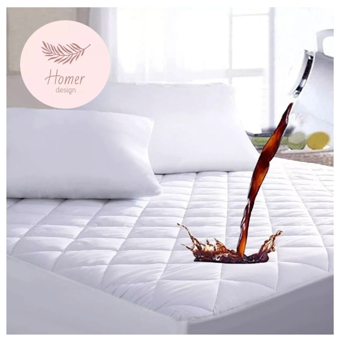 HOMER DESIGN - Cubre Colchón Impermeable De KING Hipoalergénico Homer…