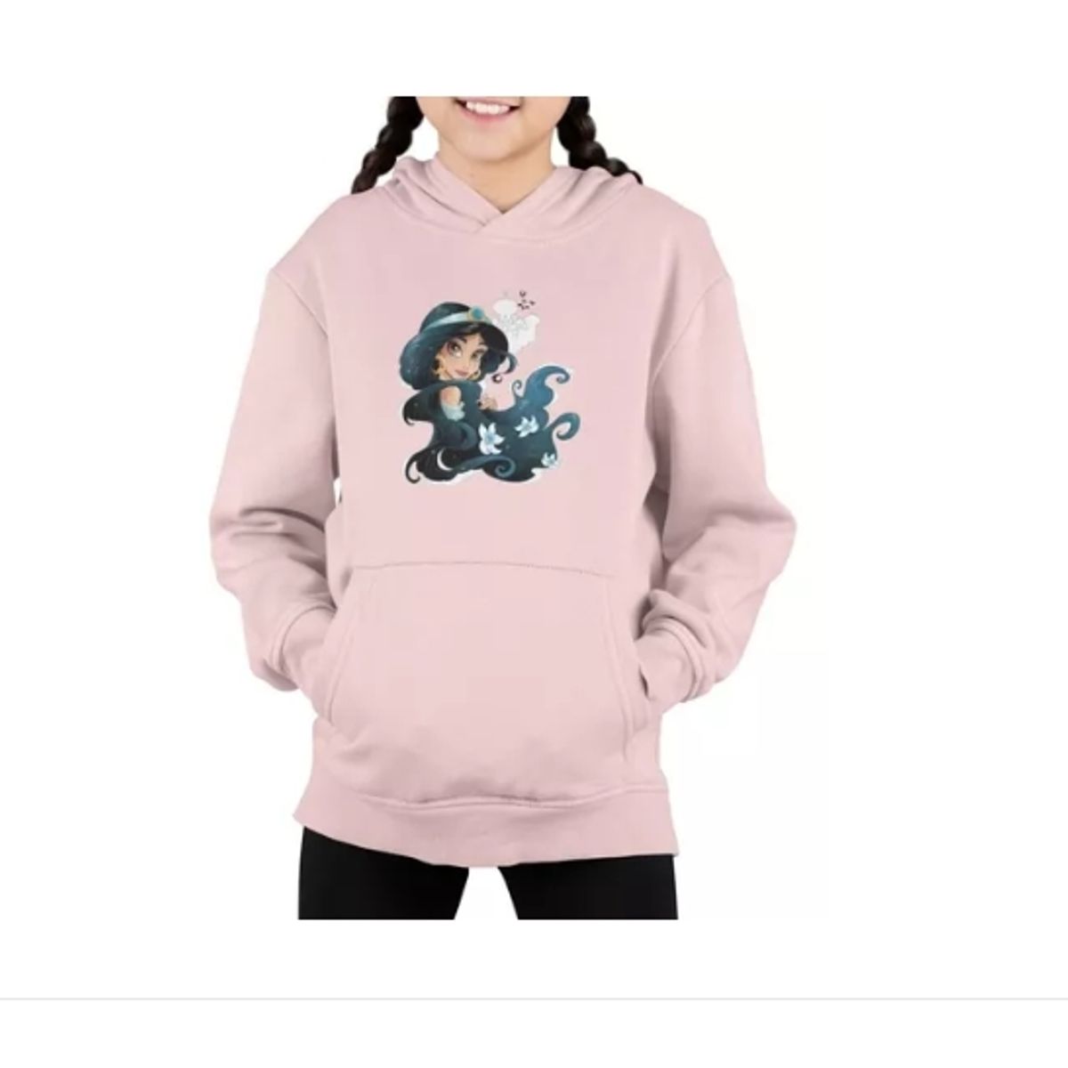 GENERICO - Poleron Niña Jazmin Princesass Estampado