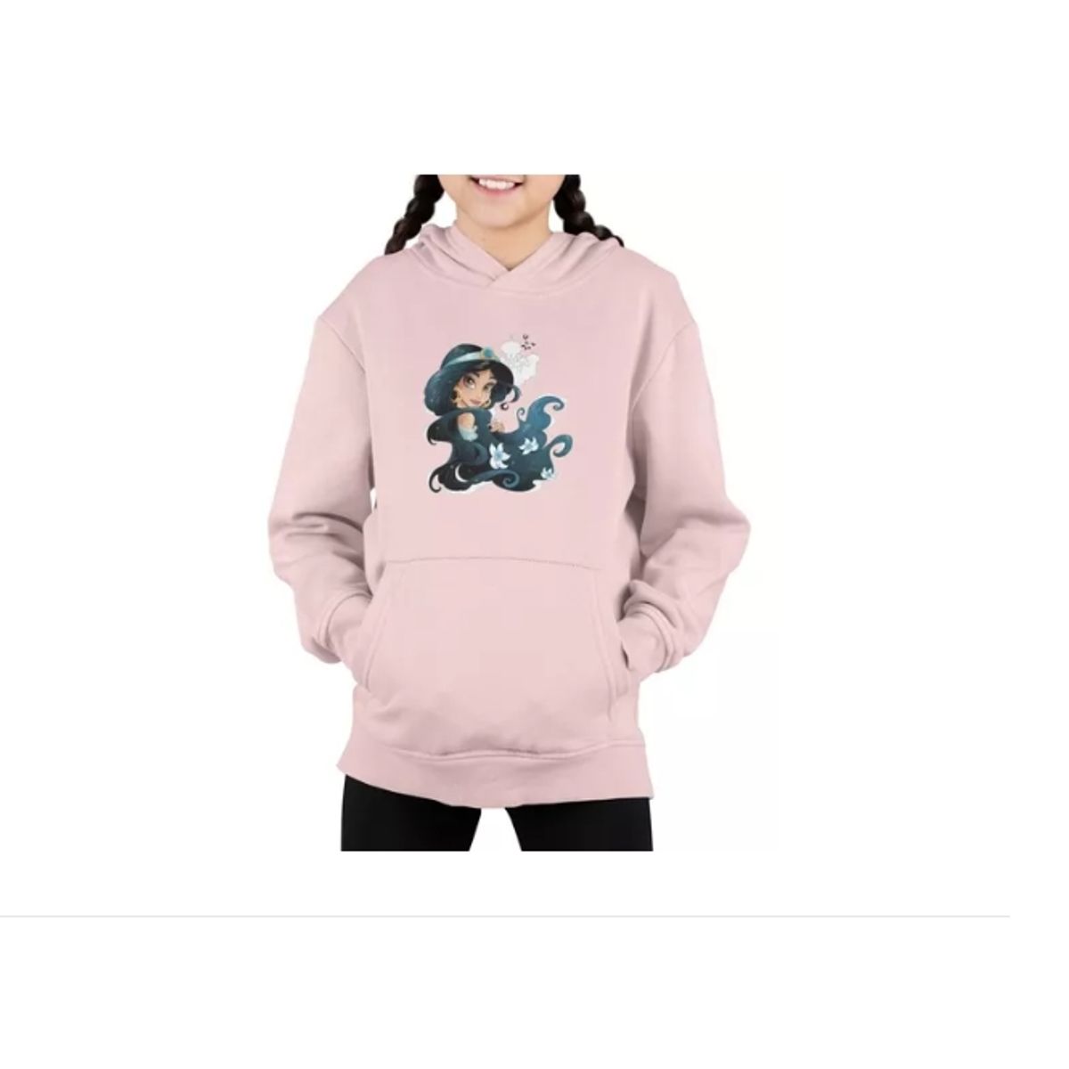 GENERICO - Poleron Niña Jazmin Princesass Estampado