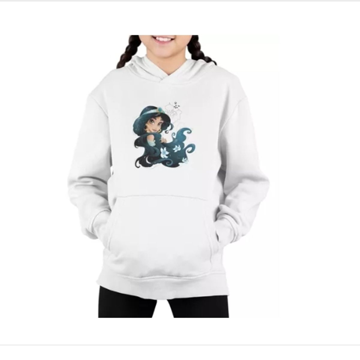 GENERICO - Poleron Niña Jazmin Princesass Estampado