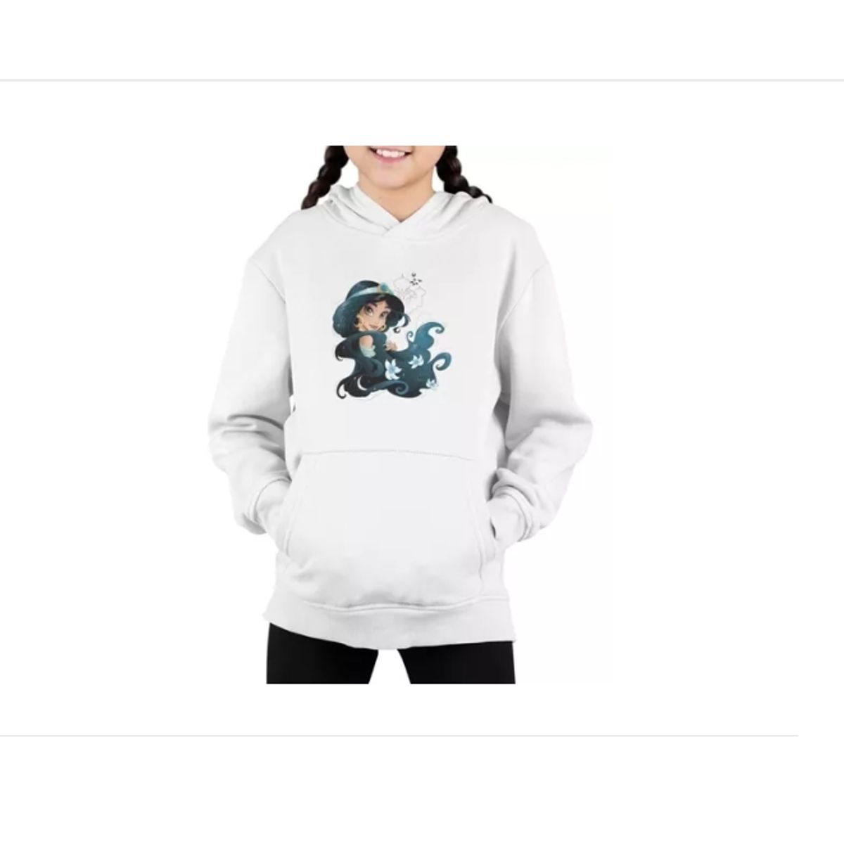 GENERICO - Poleron Niña Jazmin Princesass Estampado