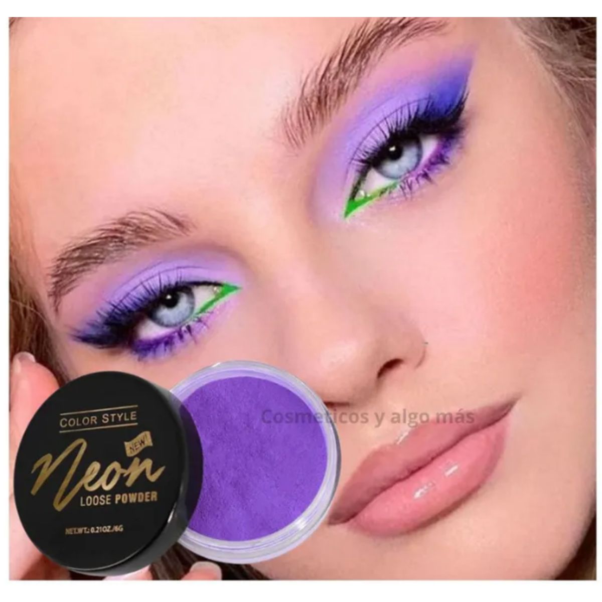 GENERICO - Polvo suelto o pigmento neon en polvo para maquillaje