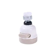 GENERICO - Grifo Ahorrador Giratorio Aireador Agua 360 Grados Acero