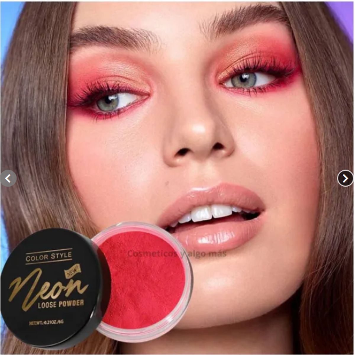 GENERICO - Polvo suelto o pigmento neon en polvo para maquillaje